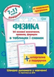 Найкращий довідник Фізика в таблицях і схемах. 7-11 класи - Пєєва А. Ф. - Торсінг (103701) 103701 фото