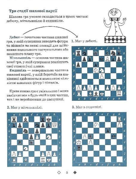 Шахи для дітей (вік 5-12 років) Рівень ІІ - Романова І. - ЧАС МАЙСТРІВ (125543) 125543 фото