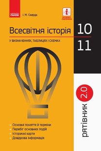 РЯТІВНИК Всесвітня історія у визначеннях, таблицях і схемах 10-11 кл., - Ранок (105751) 105751 фото