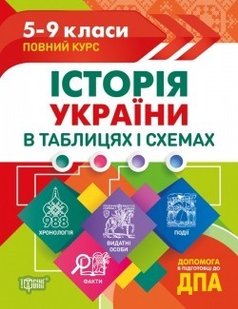 Таблиці та схеми Історія України в таблицях і схемах. 5-9 класи, до ДПА - Дух Л.І. - Торсінг (104511) 104511 фото