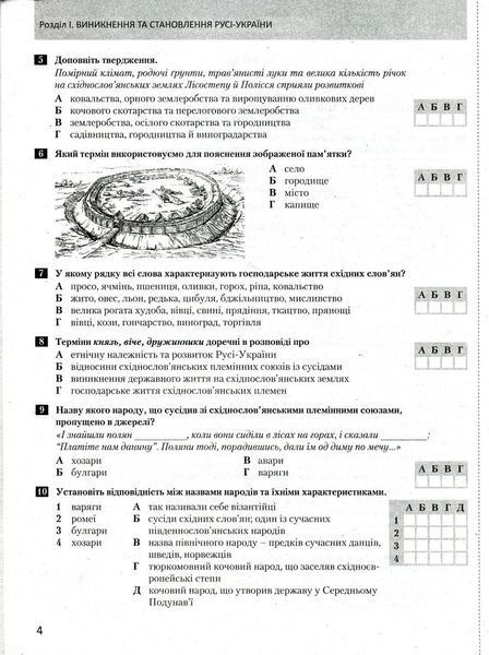 Історія України. Всесвітня Історія, 7 кл., Тестовий контроль результатів навчання - Власов В.С. - ЛІТЕРА 114644 фото