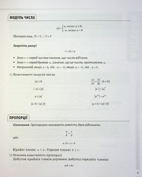 Довідник учня. Математика. Усі означення і формули. 5-11 класи - ОСНОВА ДУЧ001 (121809) 121809 фото