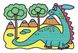 Водні розмальовки. Динозаври - Таровита І. О. - УЛА (104797) 104797 фото 3