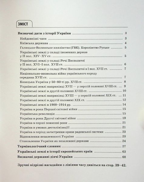 Довідник учня. Історія України. Усі дати, терміни, персоналії. 6-11 класи - ОСНОВА ДУЧ005 (121808) 121808 фото