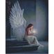Алмазна мозаїка Strateg ПРЕМІУМ "Дівчина-ангел" розміром 30х40 см (HX470) 114870 фото 1