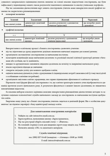 Зошит спостережень учителя, 2 кл. НУШ - Мірошнікова О.М. - РАНОК (117390) 117390 фото