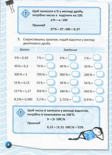 Я вивчаю відсотки Робочий зошит для учнів 5-8 класів. - Старова О.О. - ОСНОВА (124620) 124620 фото