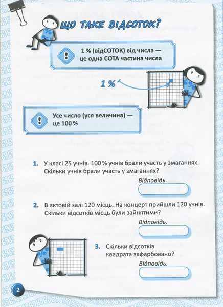 Я вивчаю відсотки Робочий зошит для учнів 5-8 класів. - Старова О.О. - ОСНОВА (124620) 124620 фото