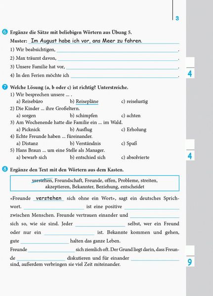 Німецька мова, 9 кл. Einfaches Vokabellernen. Зошит з лексичними вправами. - Корінь С.М. - РАНОК (124152) 124152 фото