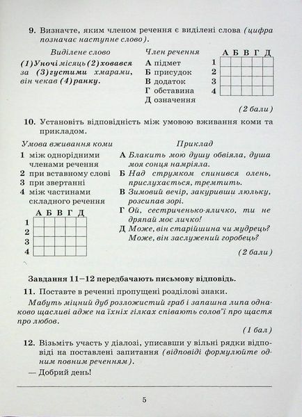 Українська мова, 6 кл.,Зошит для контрольних робіт - Авраменко О. М. - Грамота (107491) 107491 фото