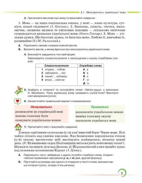 Українська мова, 6 кл., Підручник - Авраменко О. М. - Грамота (107492) 107492 фото