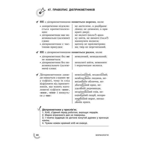 100 тем. Українська мова. Увесь шкільний курс у 100 темах. Квартник Т. 9789662623680 120621 фото