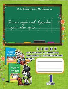 Українська мова, 1 кл., Зошит для письма та розвитку мовлення у післябуквений період / Наумчук В.І. / АСТОН 128637 фото