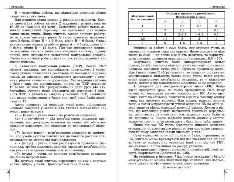 Геометрія, 8 кл., Вправи, сам.роб., темат. к.р., експрес-контр.(2021) - Істер О. С. - Генеза (103358) 103358 фото