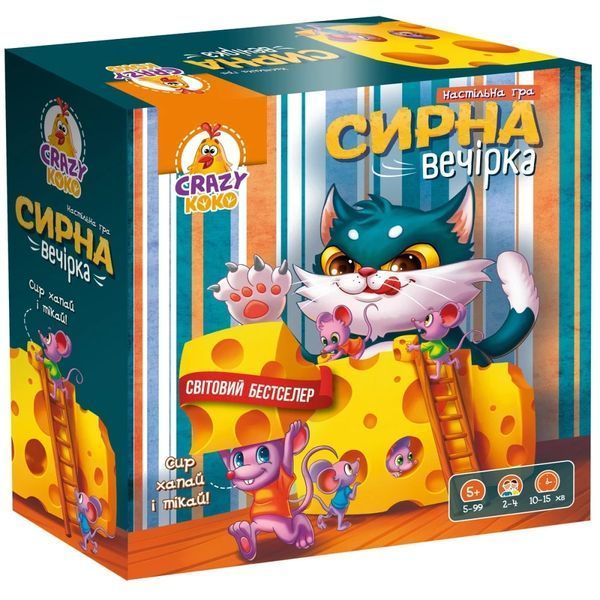 Гра настільна розважальна. Сирна вечірка VT8055-38 - VLADI TOYS 126052 фото