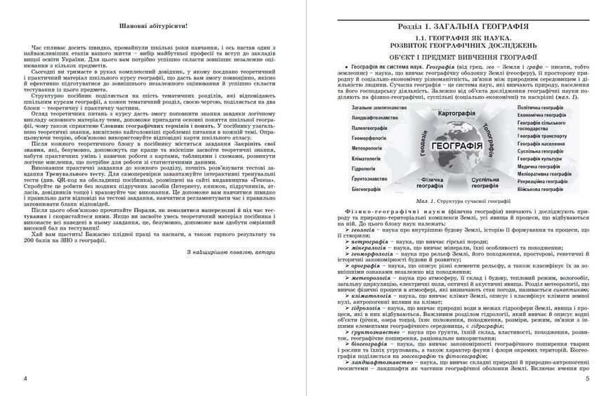 ЗНО 2022, Географія. Комплексна підготовка. - Безуглий В. В. - Генеза (103333) 103333 фото