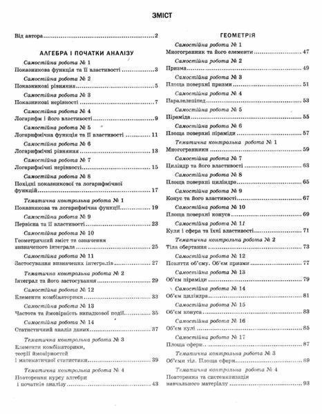 Математика, 11 кл., Робочий зошит для поточного та тематичного оцінювання (рівень стандарту) - Роганін О.М. - Гімназія (107224) 107224 фото
