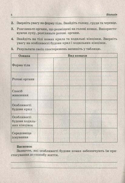 Біологія, 7 кл., Зошит для лабораторних та практичних робіт - Кулініч О.М. - ПЕТ (110804) 110804 фото